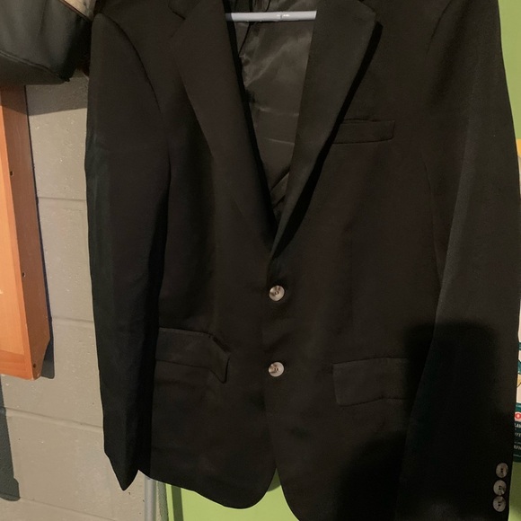 Suit Men’s Jacket Black Size Medium Elastic Waist - Picture 2 of 7